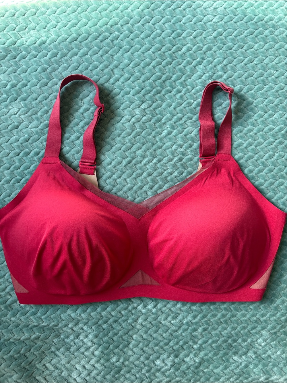 Honeylove Crossover Bra Ruby Red 38DDD(F)/G - Picture 5 of 8